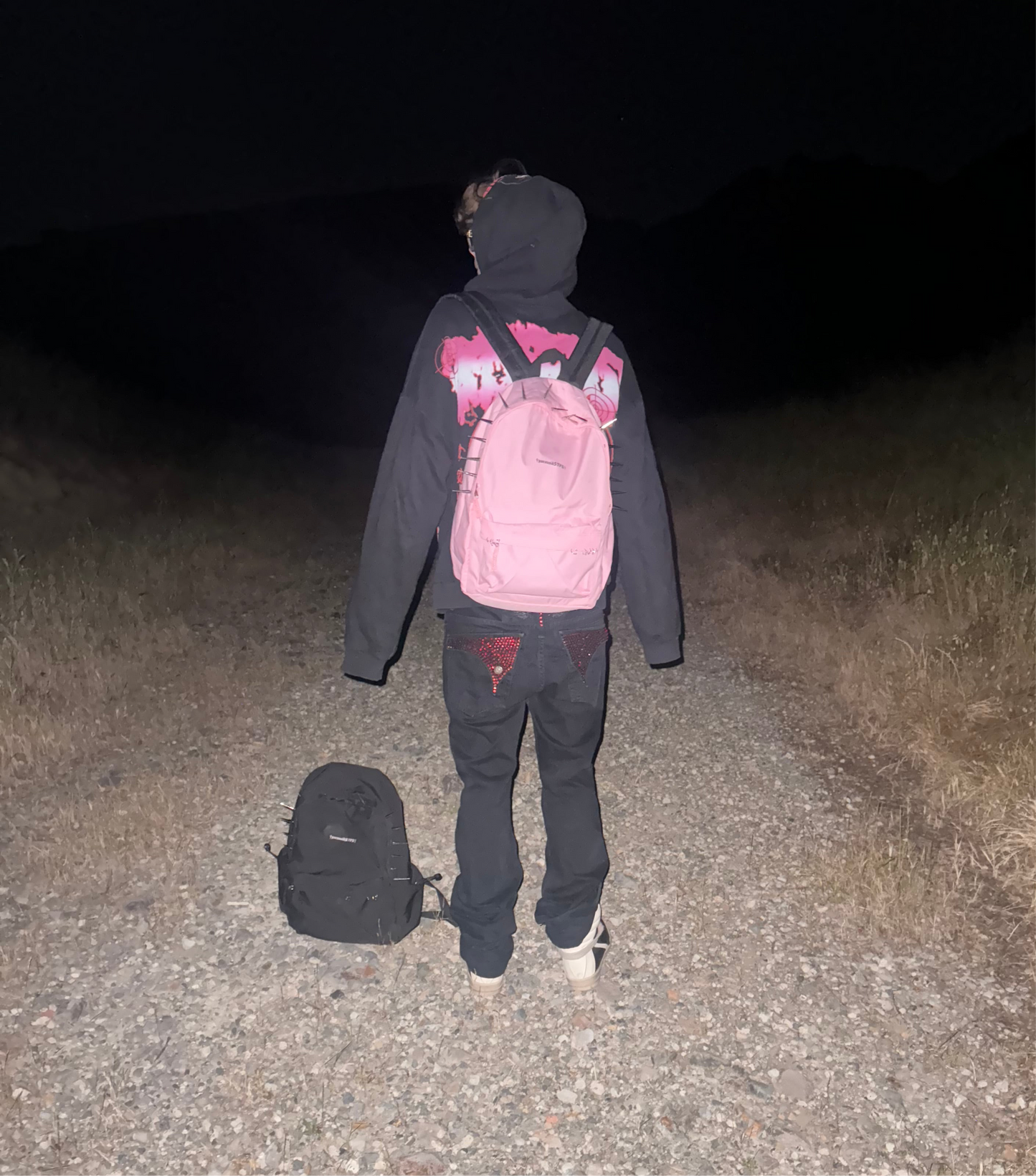 Pierced and Spiked Backpack
