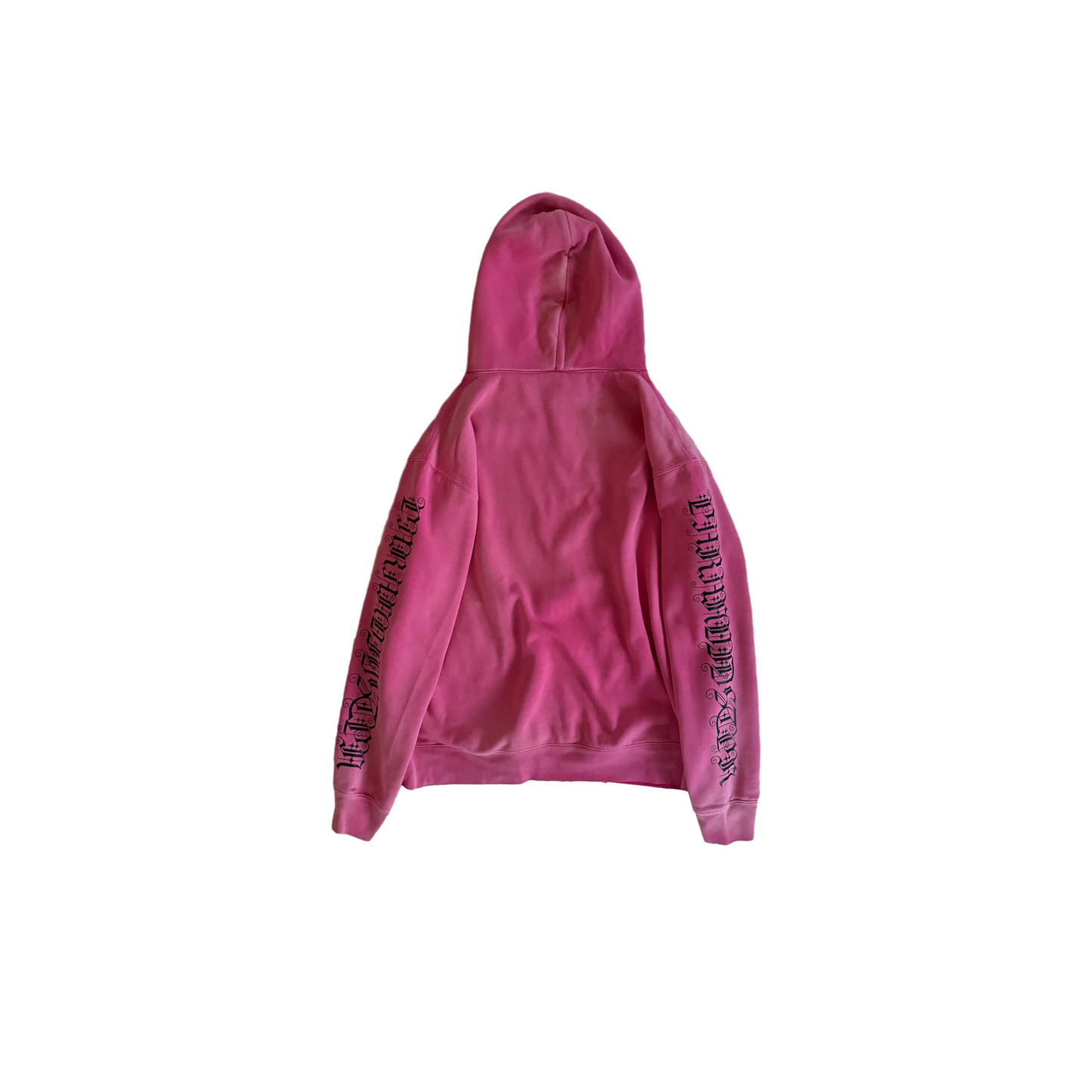 'cultist' Hoodie Acid Washed Pink