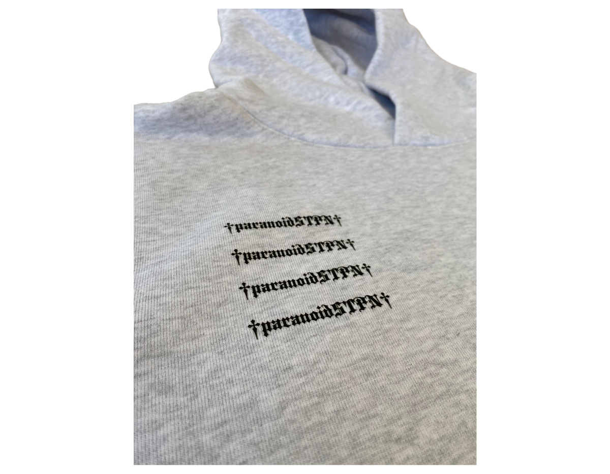 'Box Logo' Hoodie Grey