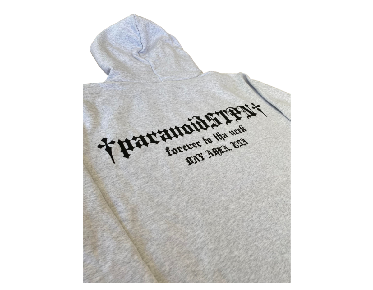 'Box Logo' Hoodie Grey