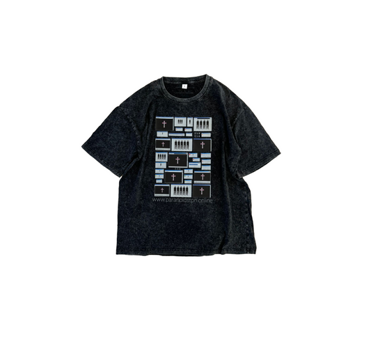 'Computer Virus' Acid Wash Tee